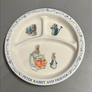 Peter Rabbit and Friends Divided melamine Plate